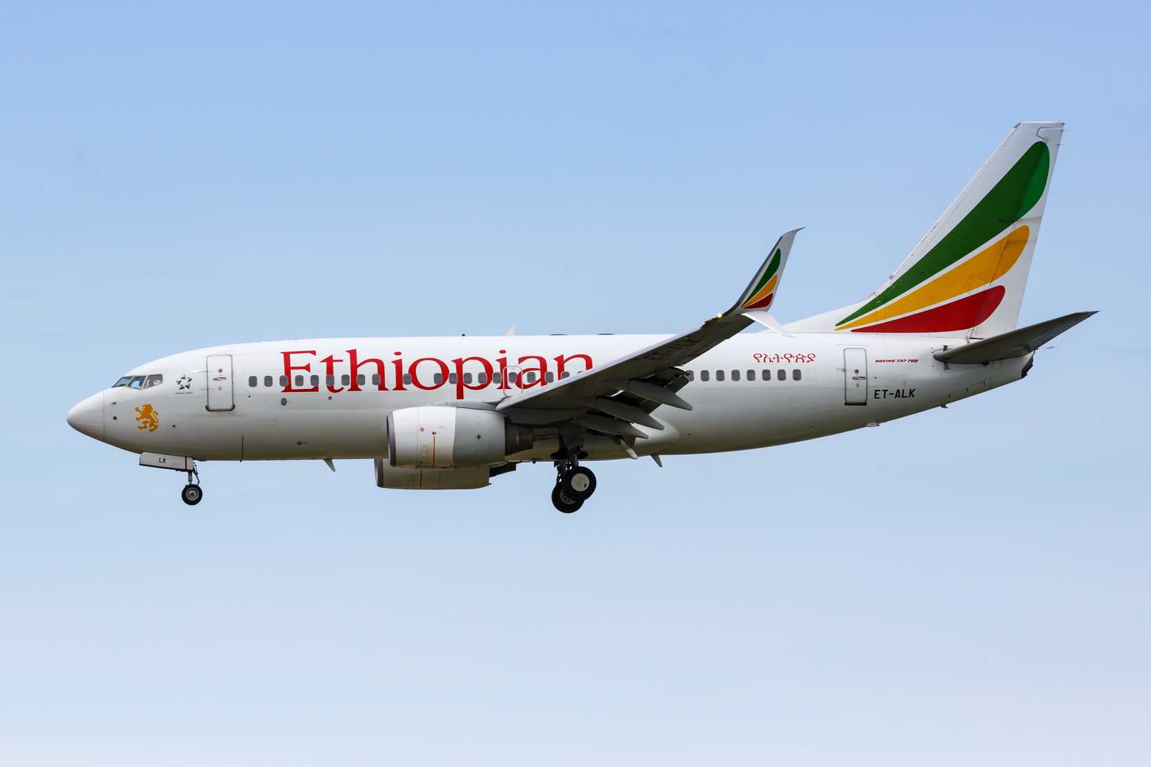 Ethiopian Boeing 737-700 On Approach