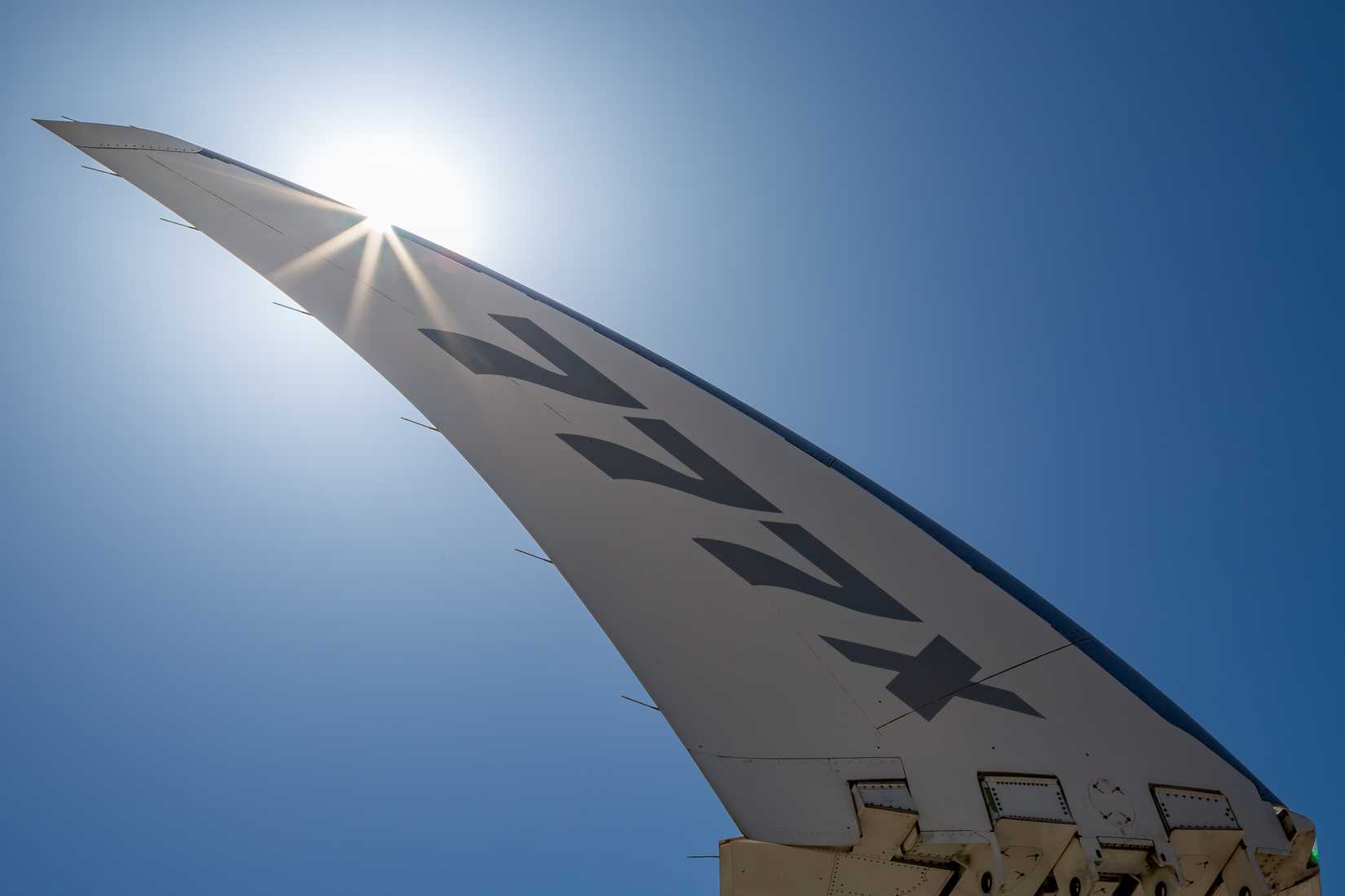 A 777X's folding wingtip 