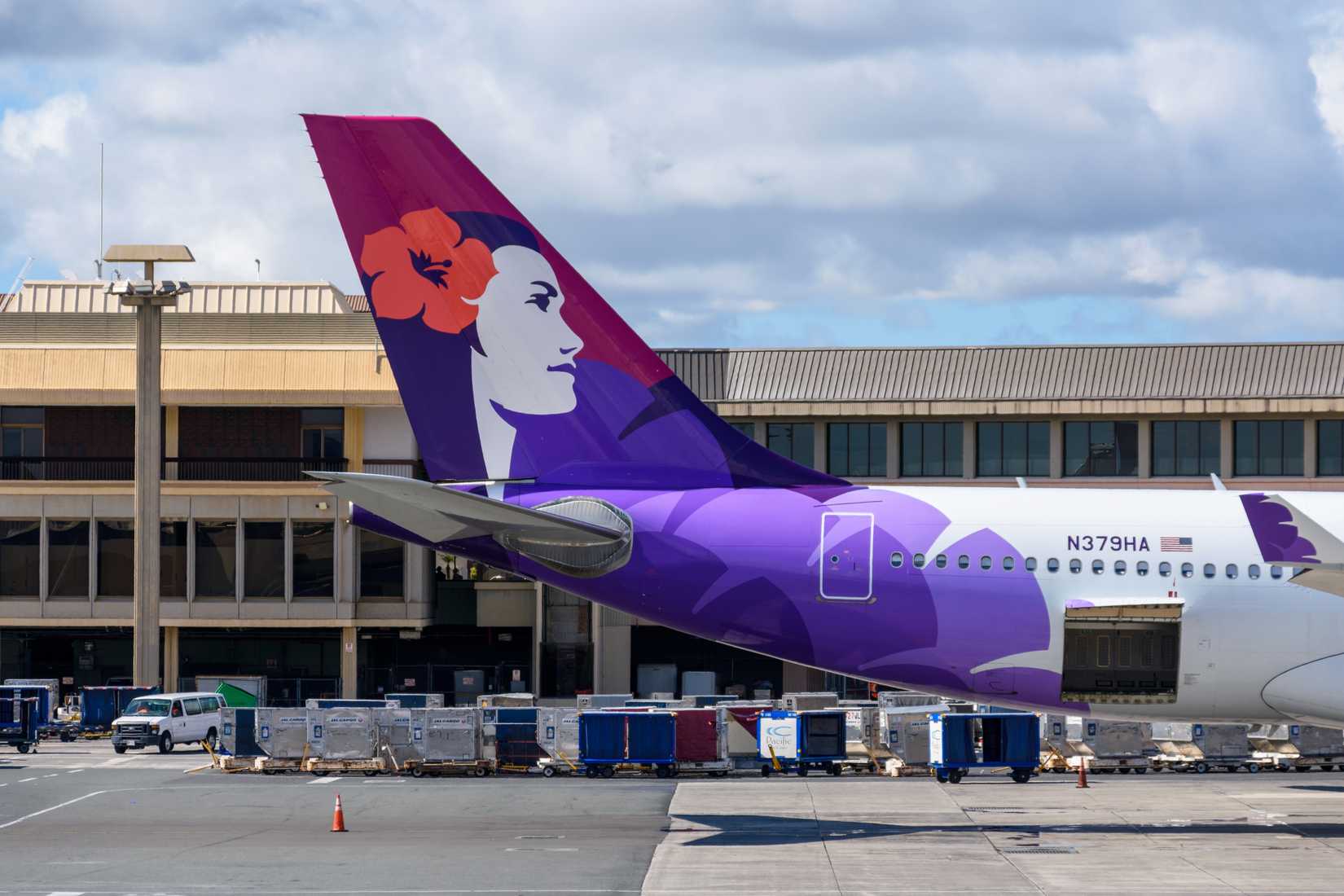 Hawaiian Airlines Airbus A330 parked
