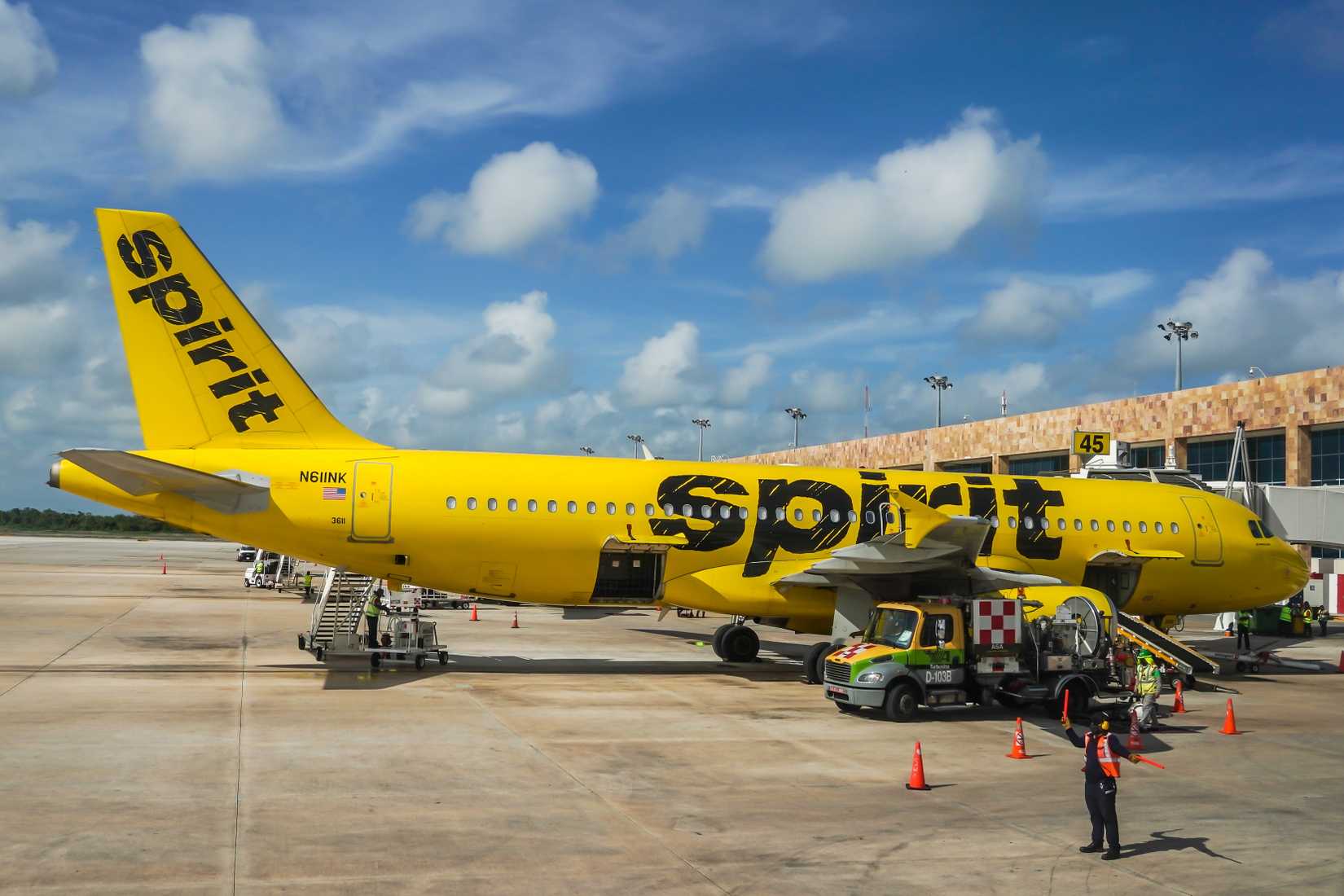 Spirit A320 Parked