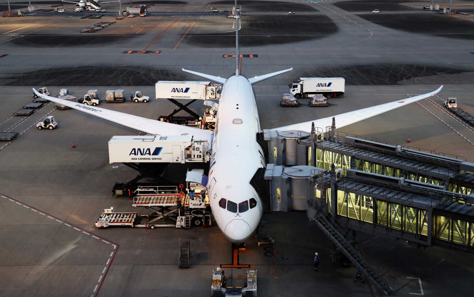 All Nippon Airways Boeing 787 at Tokyo Haneda International Airport