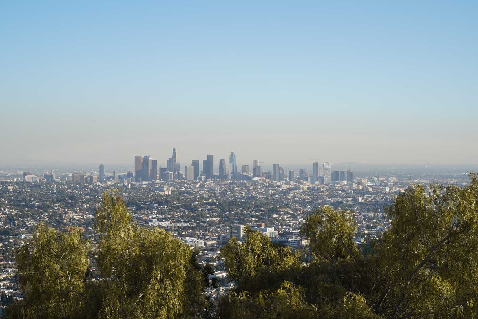 Los Angeles skyline from afar
