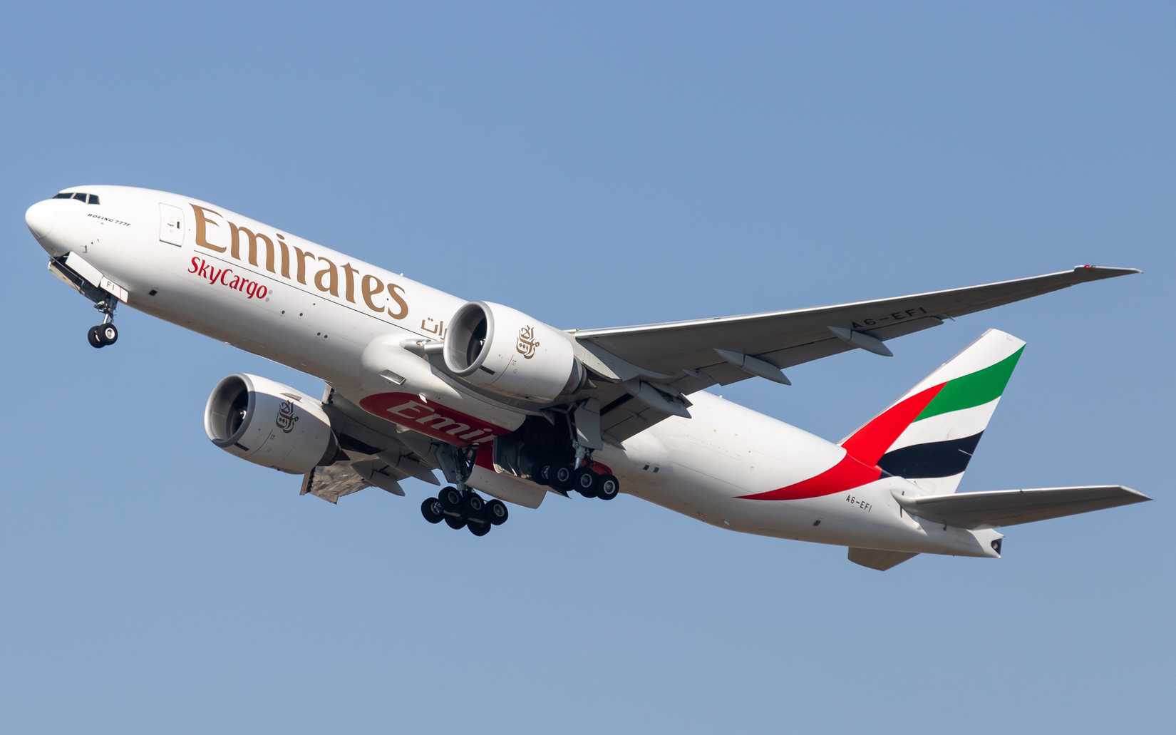 Emirates SkyCargo Boeing 777F On Approach
