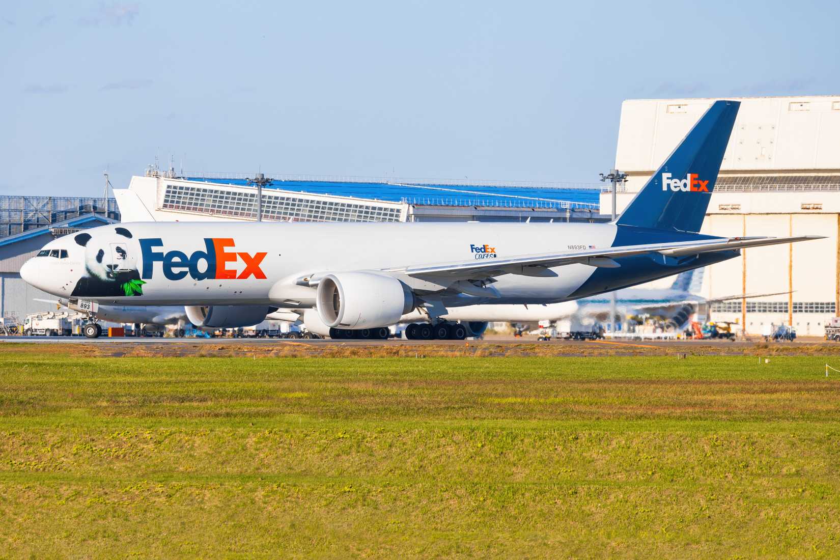 Fedex Boeing 777F with Panda at Narita in Japan