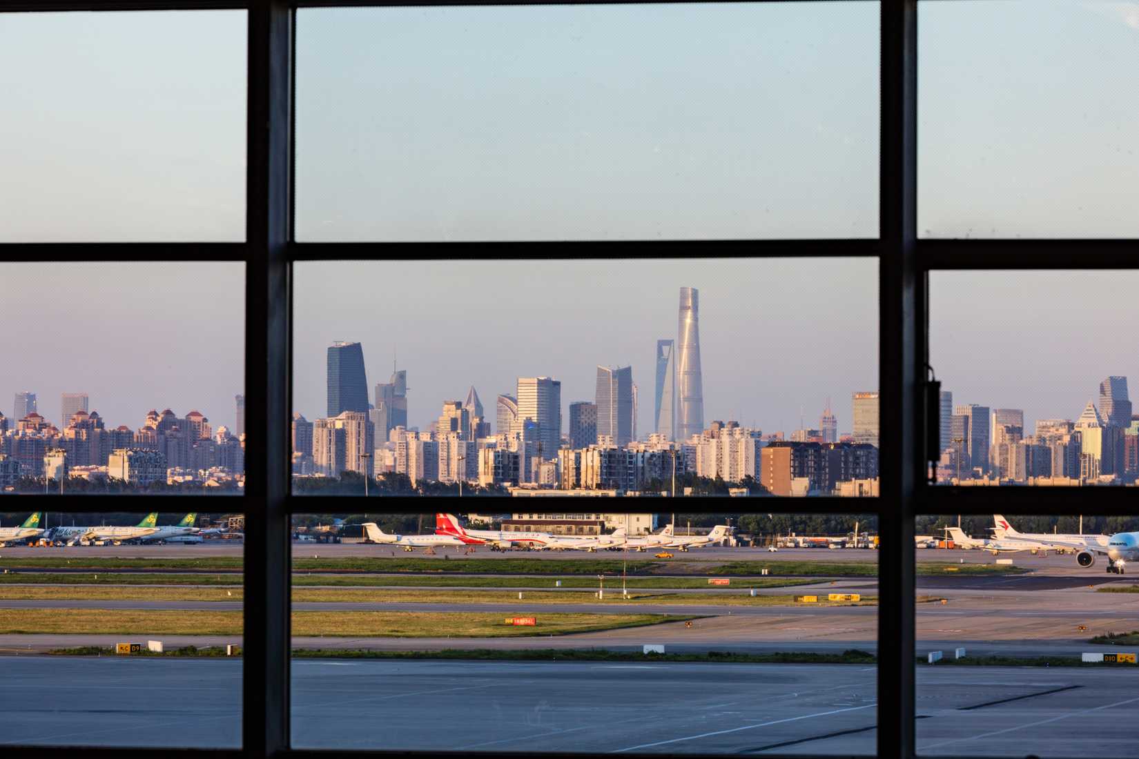 Shanghai Pudong International Airport City China
