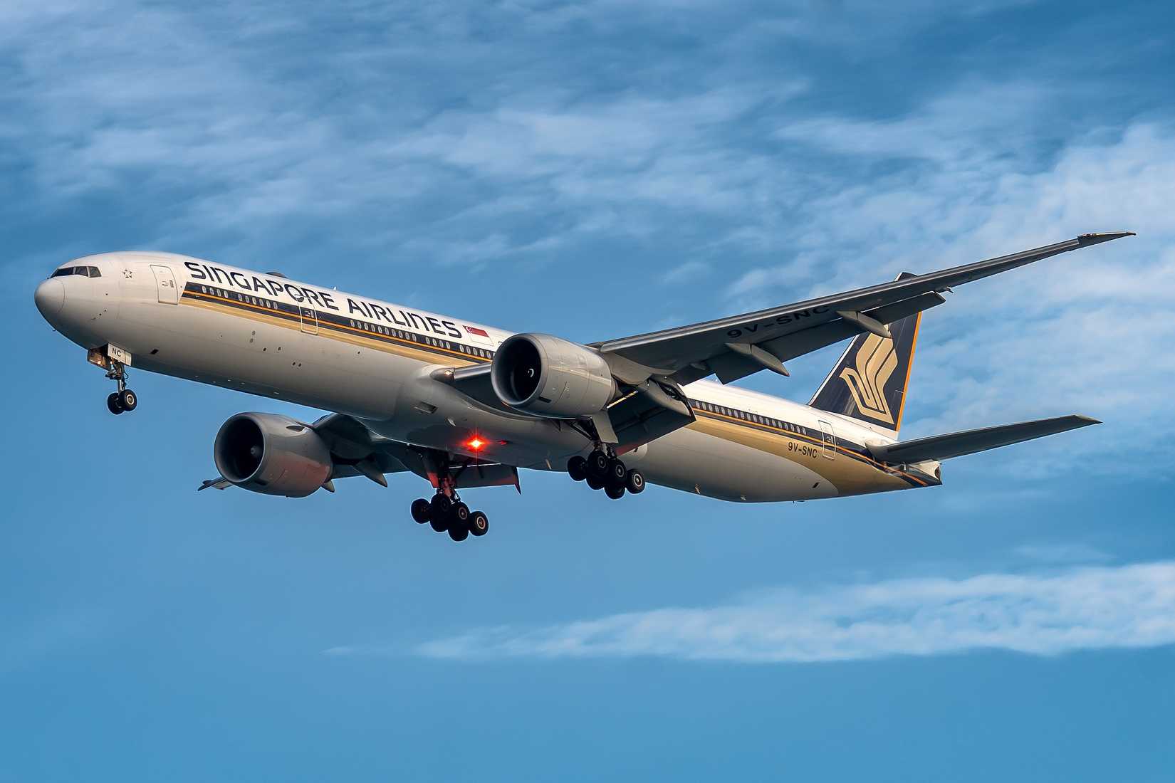 Singapore Airlines Boeing 777-300ER aircraft 