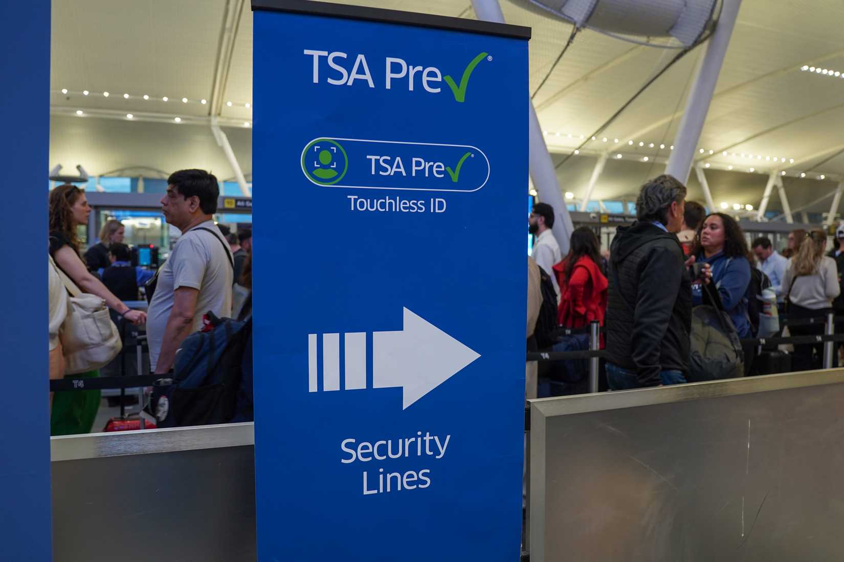 TSA Line Sign