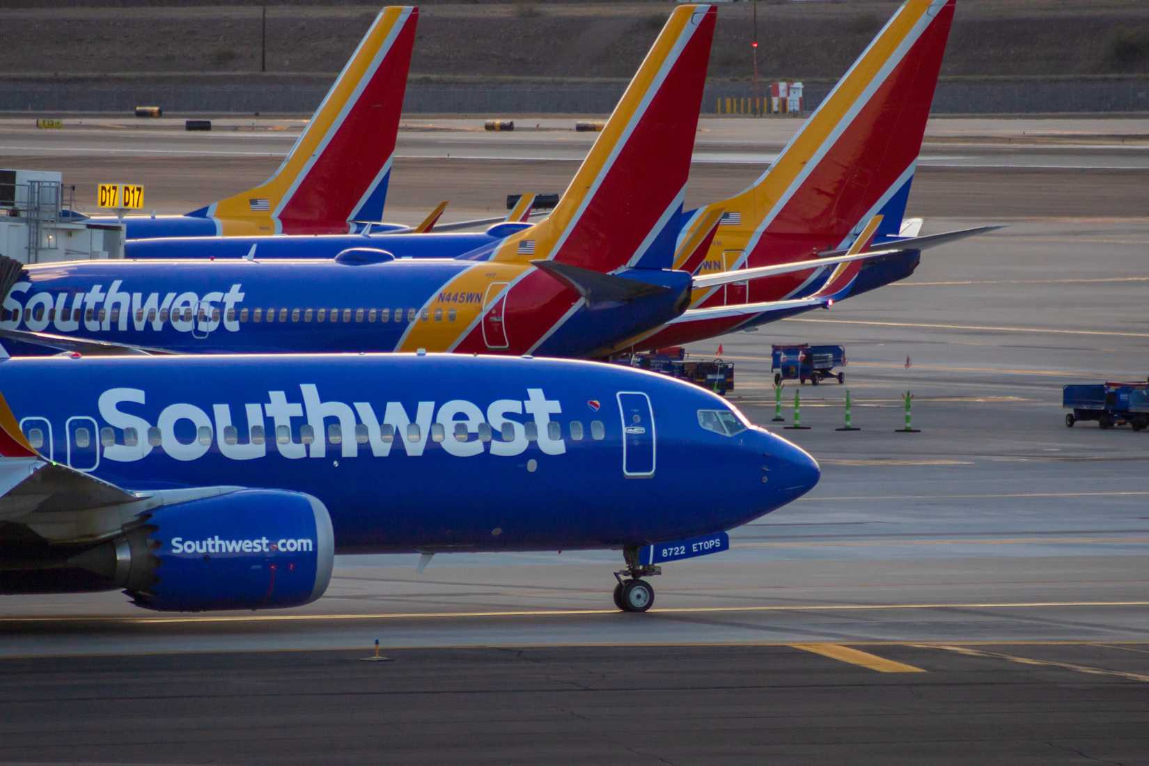 Southwest Airlines Aircraft on the Tarmac at Phoenix Sky Harbor International Airport