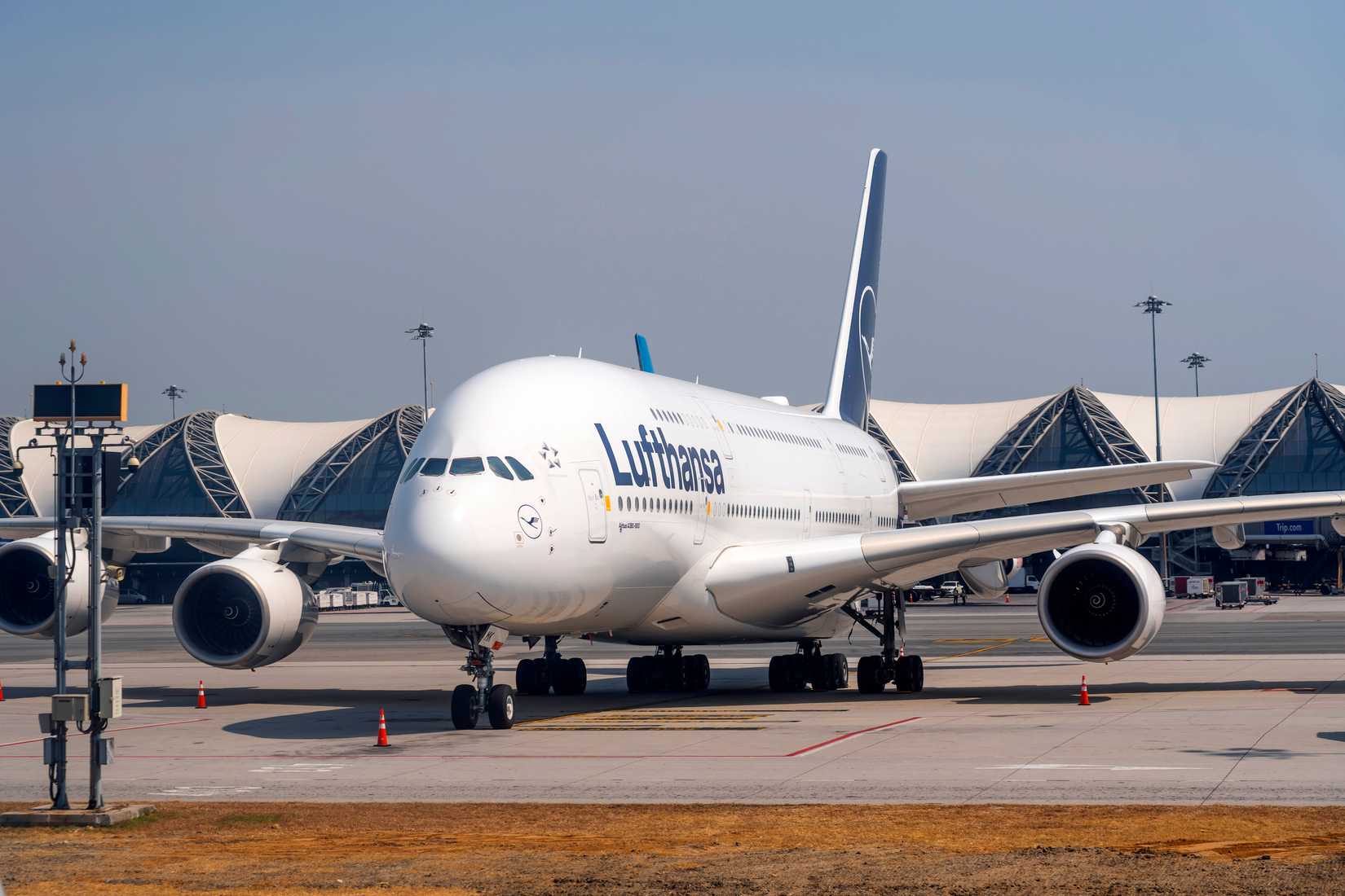 Lufthansa Airbus A380 Parked