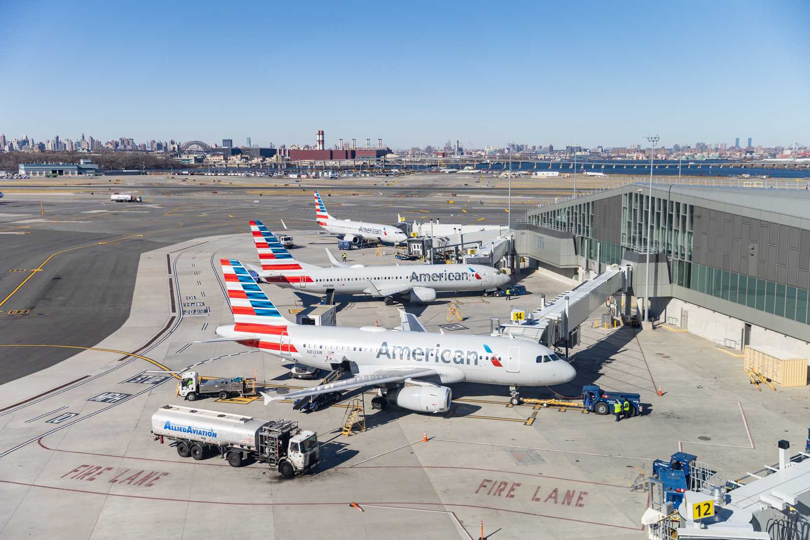 AA Jets Parked At JFK