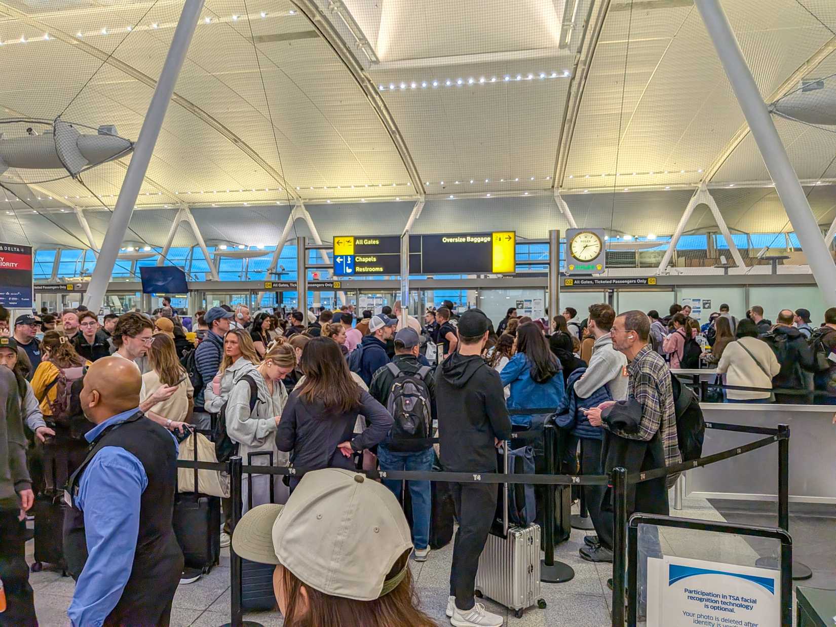 TSA Queue At JFK