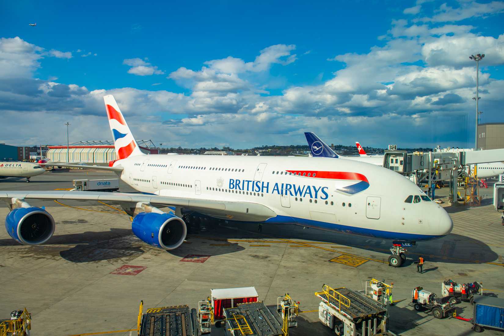 British Airways Airbus A380 Parked