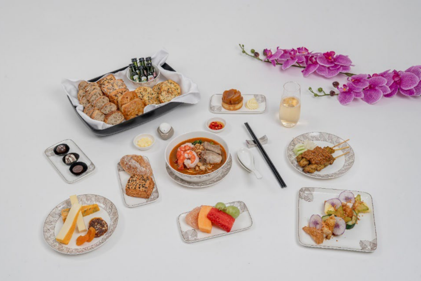 Singapore Airlines Business Class Dining