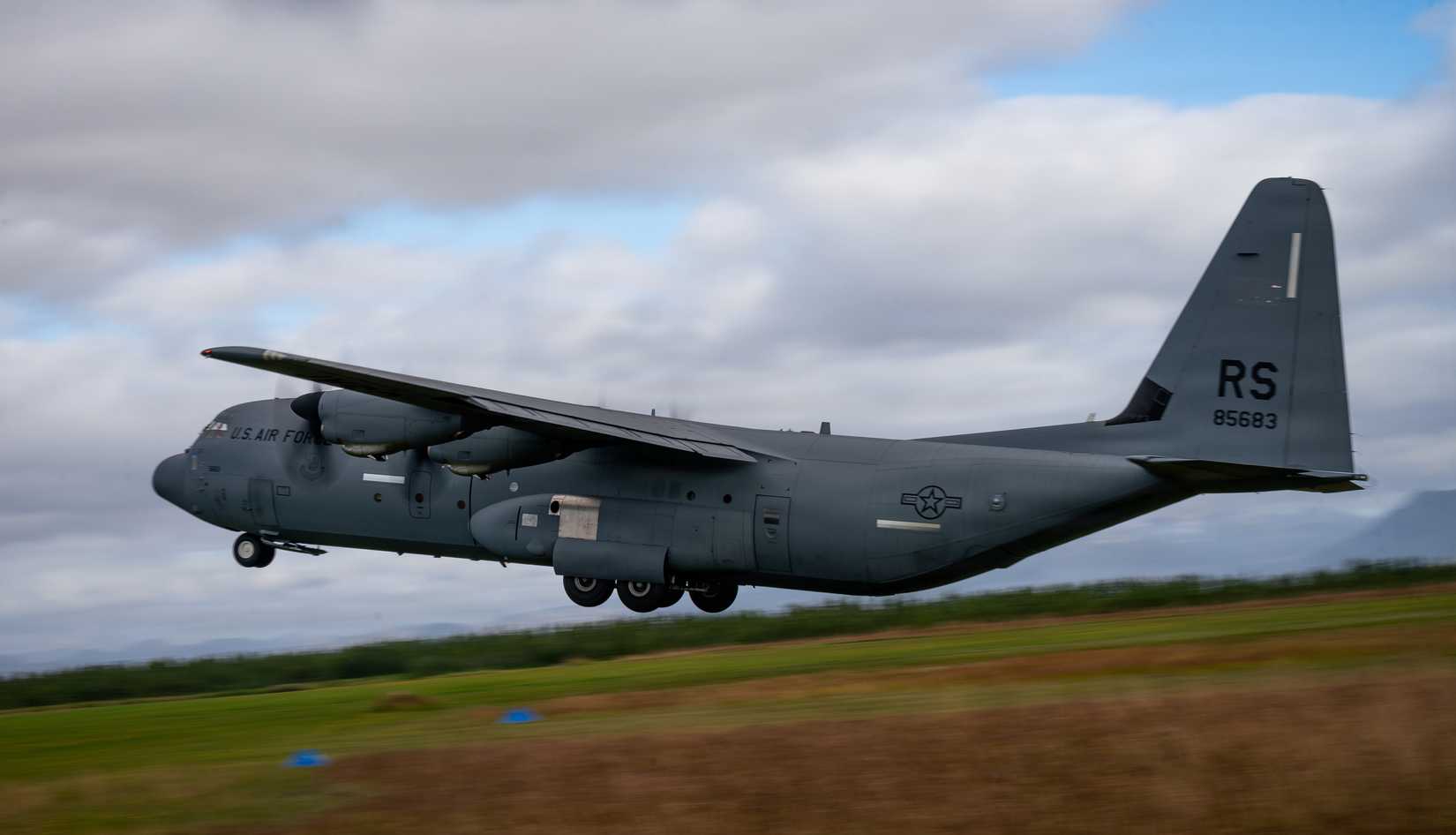 U.S. Air Force C-130J Super Hercules aircraft assigned to the 37th Airlift Squadron
