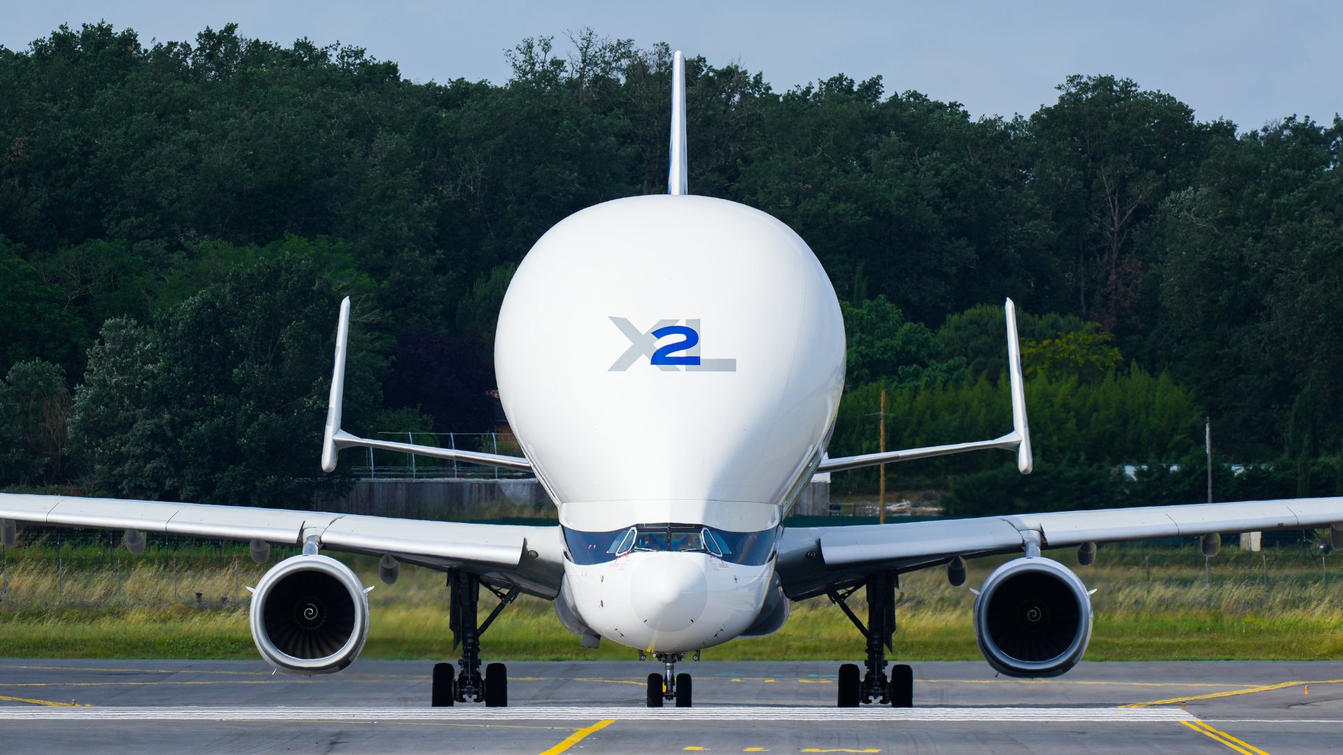 Airbus Beluga on taxiway