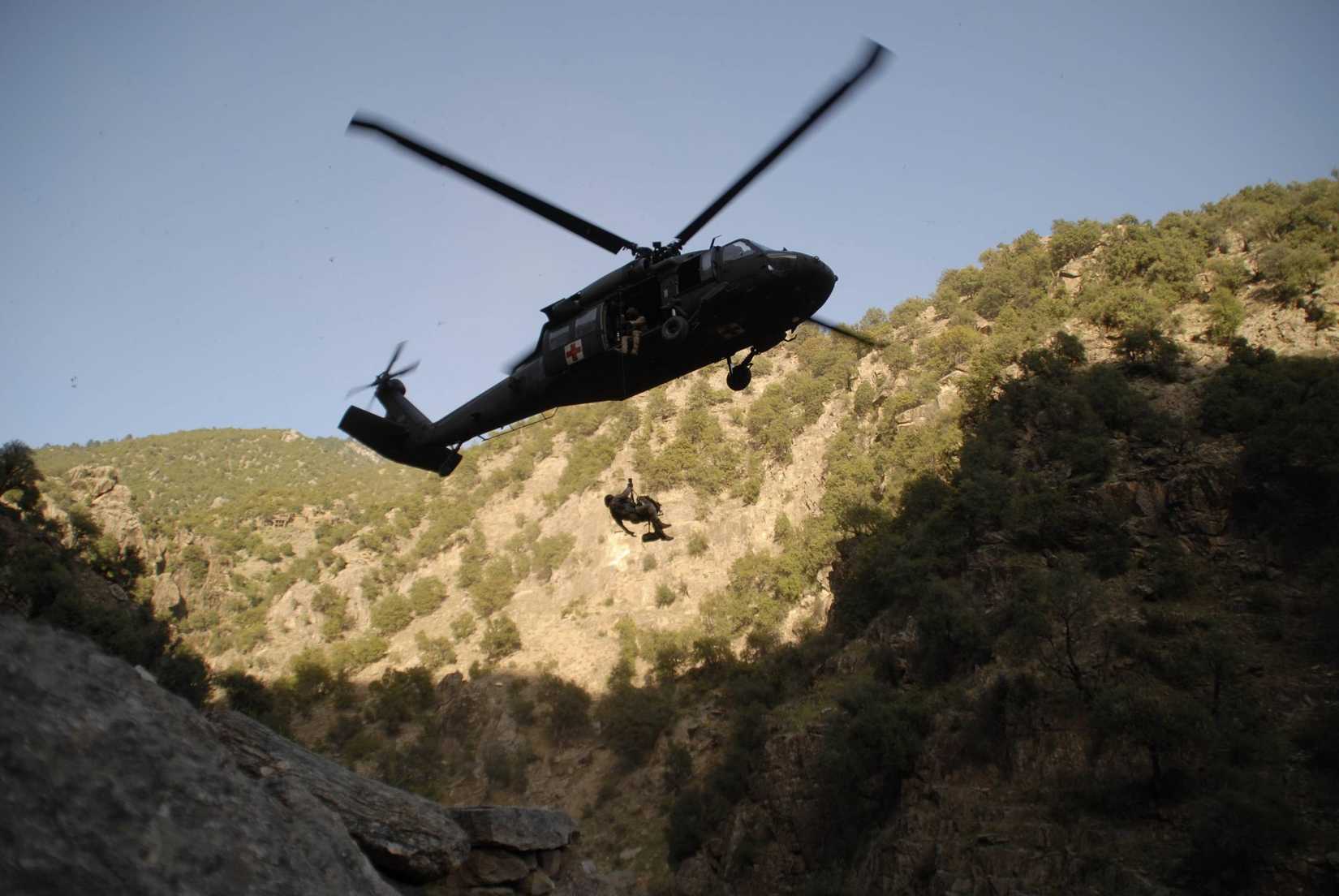 US MEDEVAC Black Helicopter
