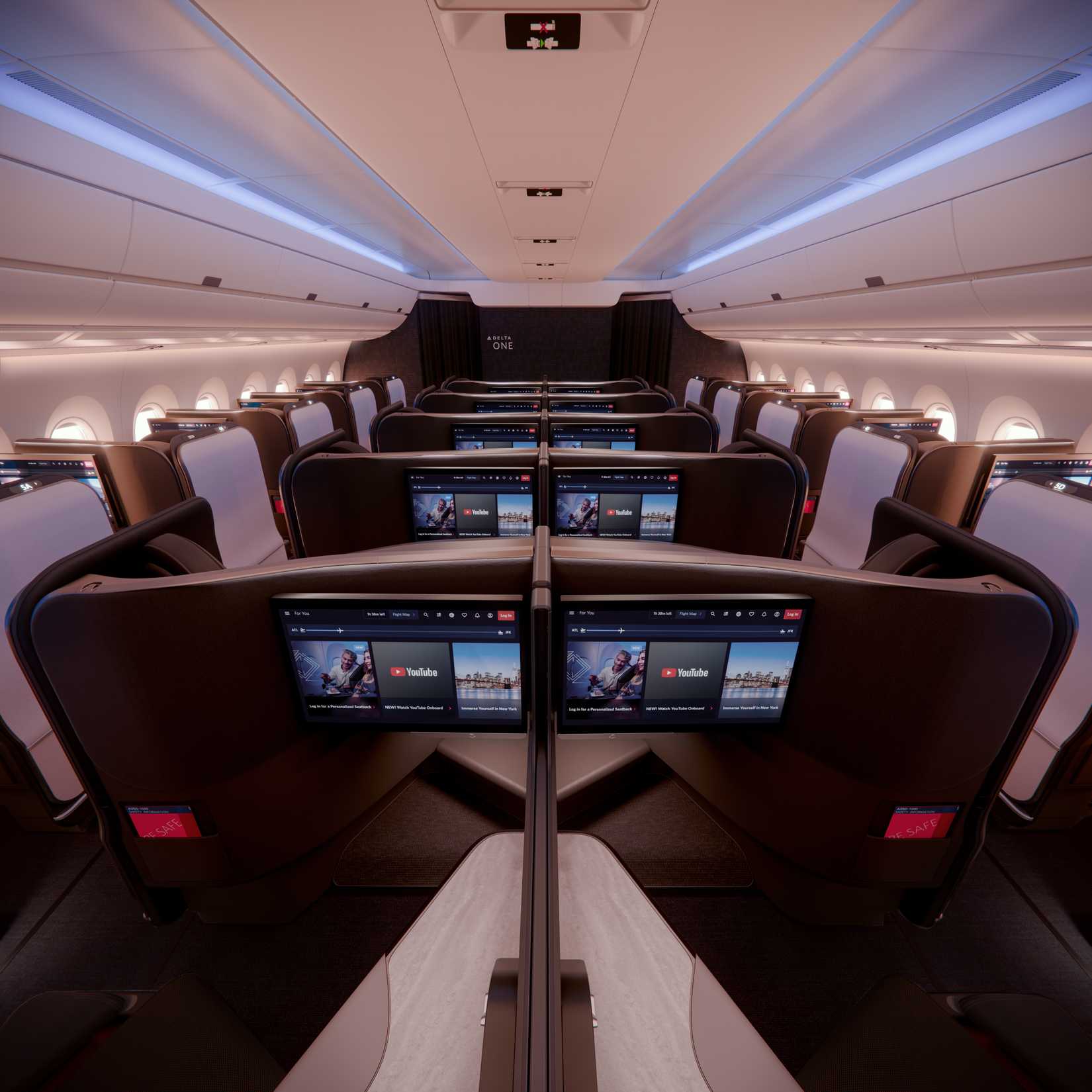a350-1000-delta-one-suite-d1-cabin-facing-forward-highlighting-screens