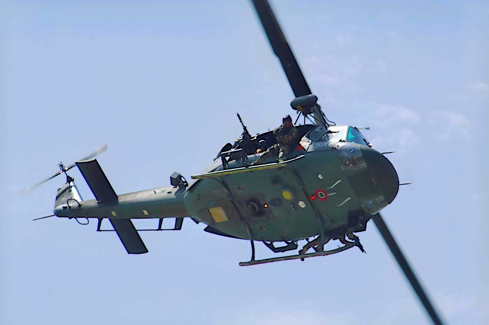 Agusta Bell AB412 flyby