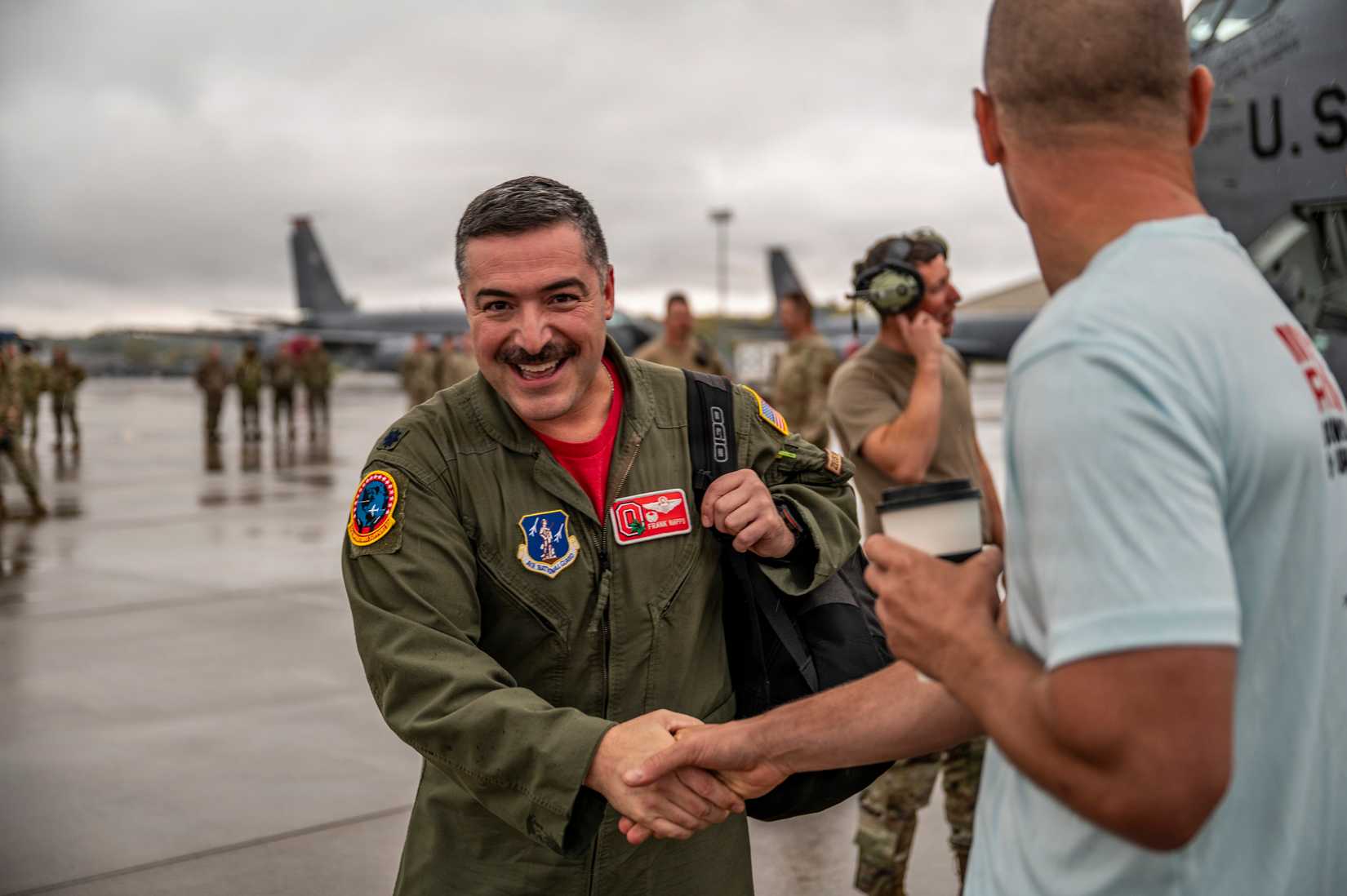 Air Force Lt. Col. Frank Nappo, 121st Air Refueling Wing pilot, returns home along with a contingent of 121st ARW Airmen after a deployment to the Indo-Pacific-1