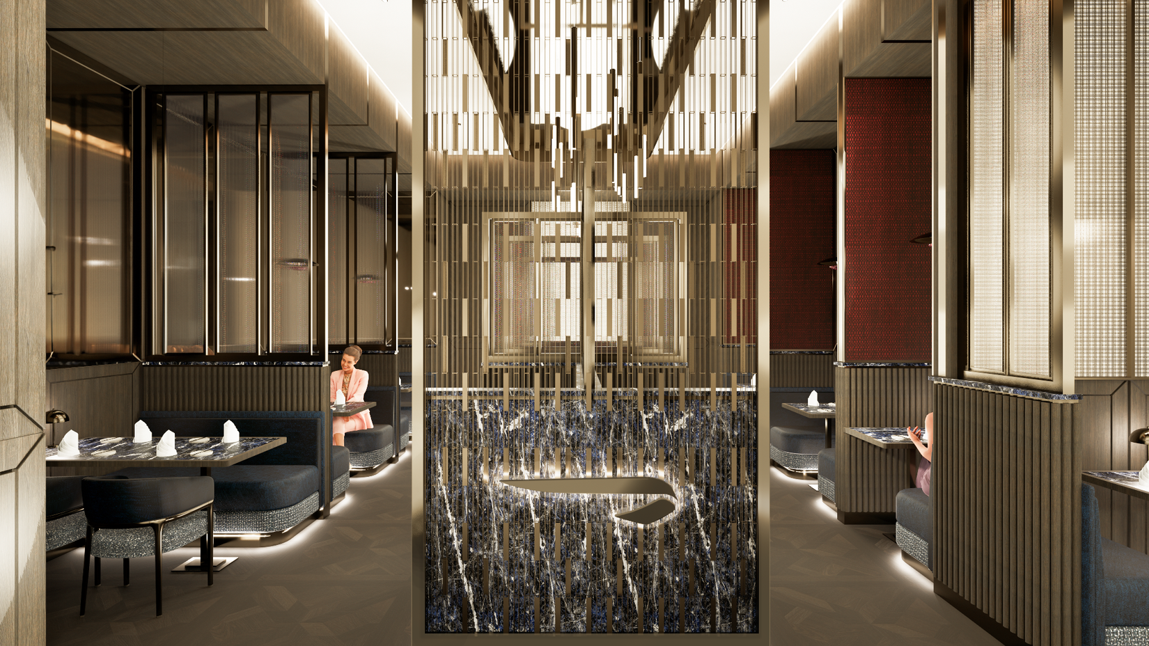 New Heathrow Concorde Lounge dining
