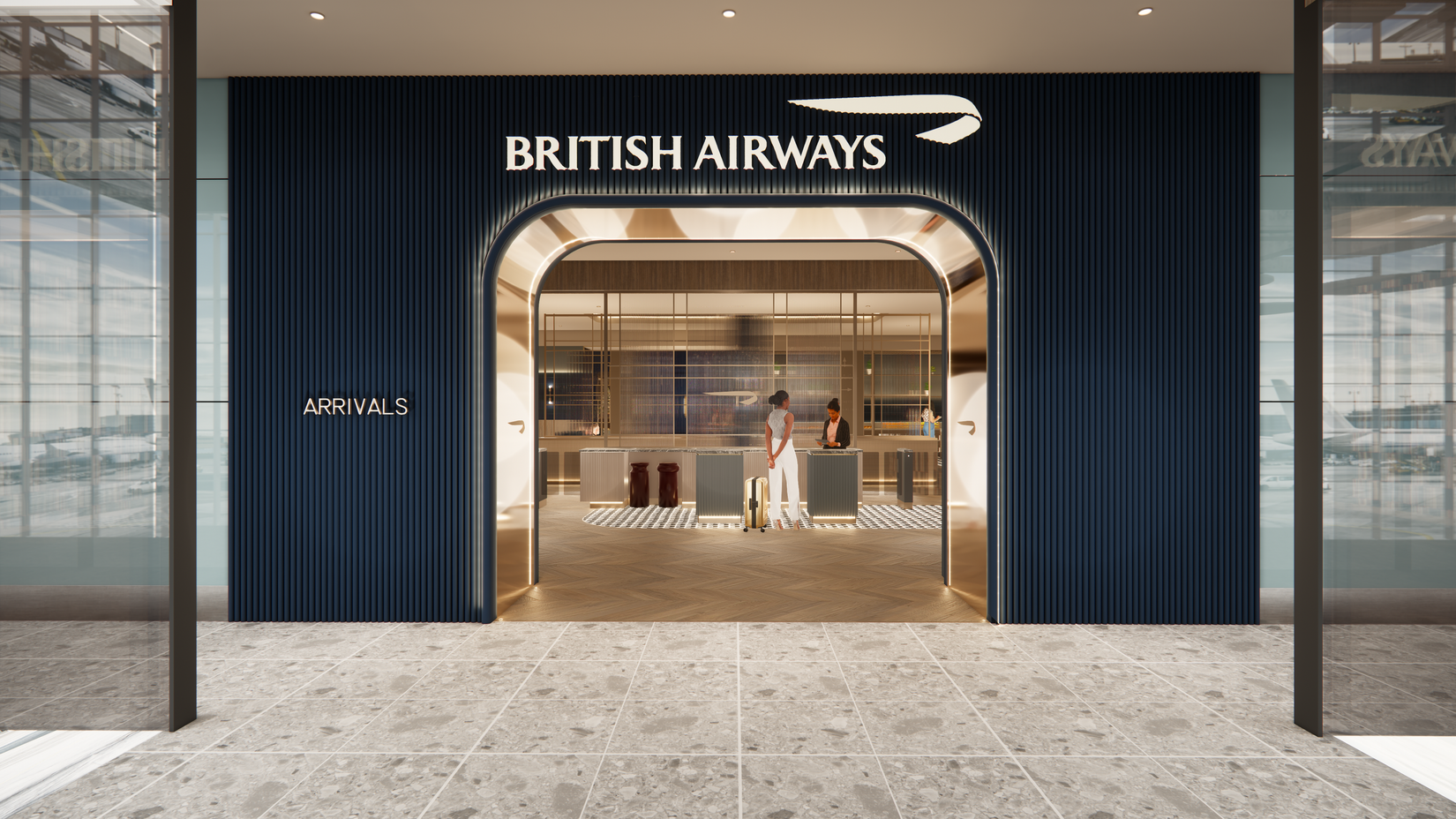 The new Heathrow arrivals lounge - British Airways