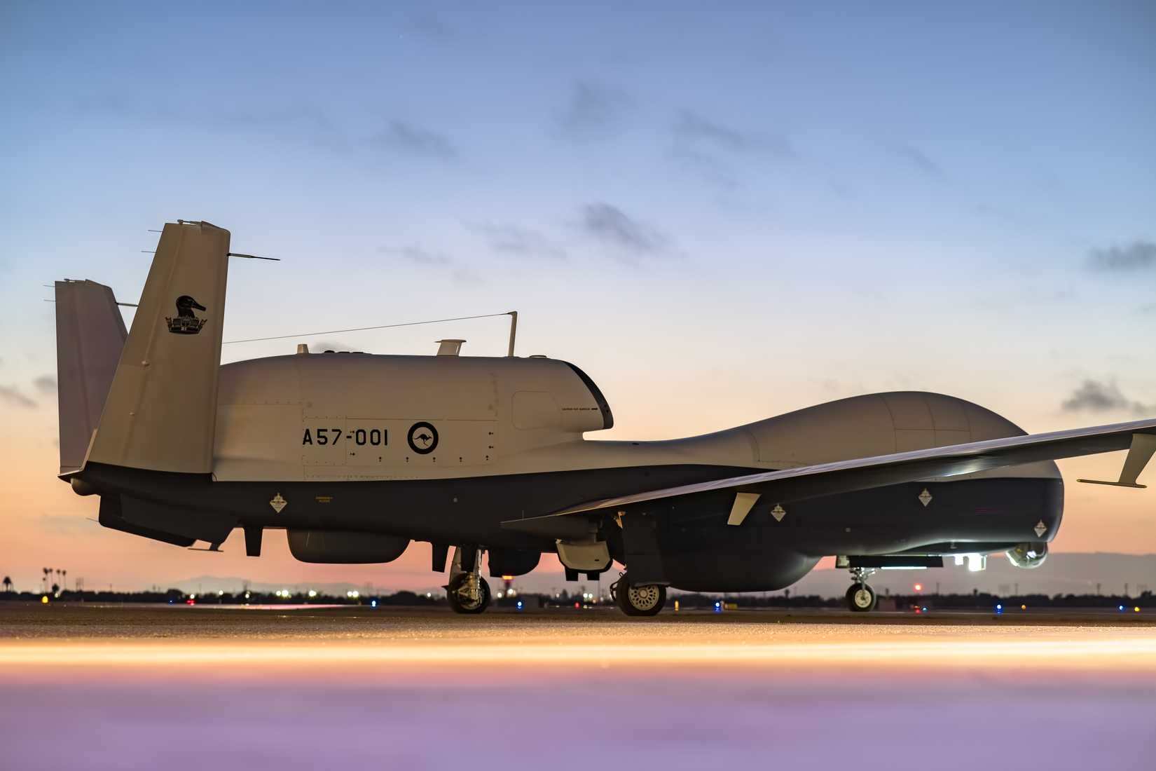 Australia’s first multi-intelligence MQ-4C Triton, which will be based at RAAF Base Tindal, Northern Territory