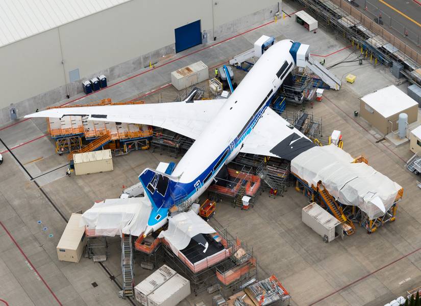 Boeing 787 assembly