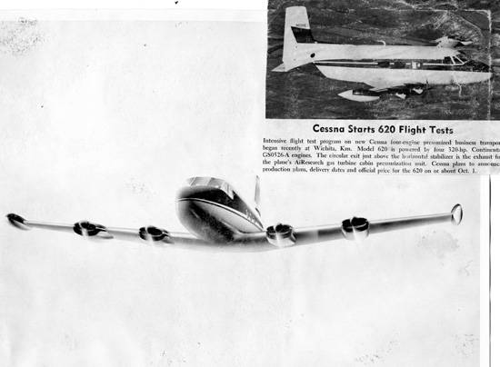 Cessna 620 promotional print