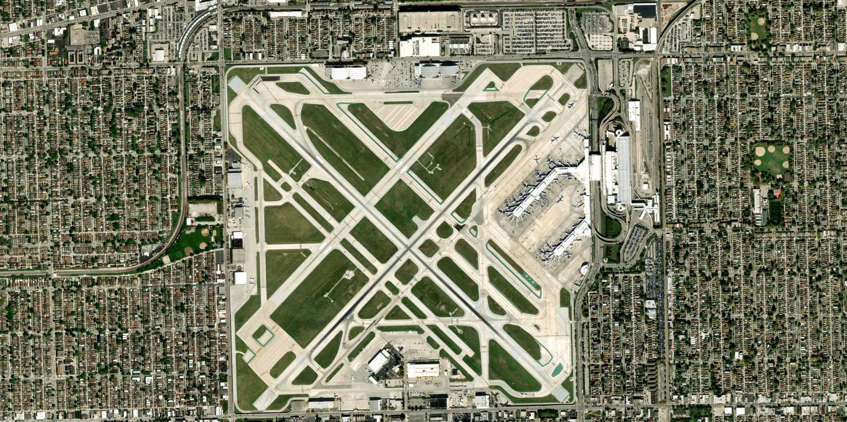 Chicago Midway Airport birdseye