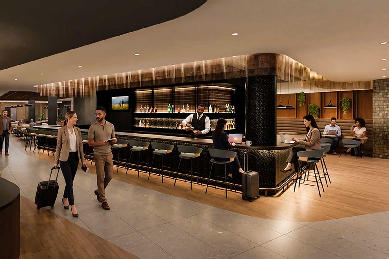 American Airlines new Admirals Club at CLT
