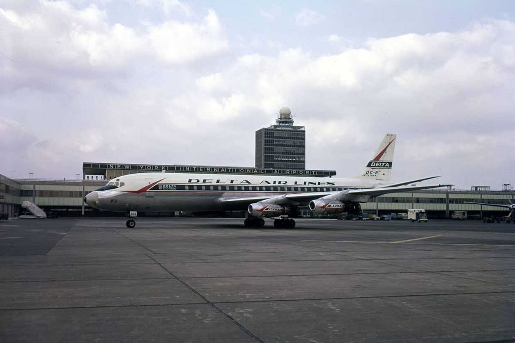 Delta Douglas DC-8 Parked