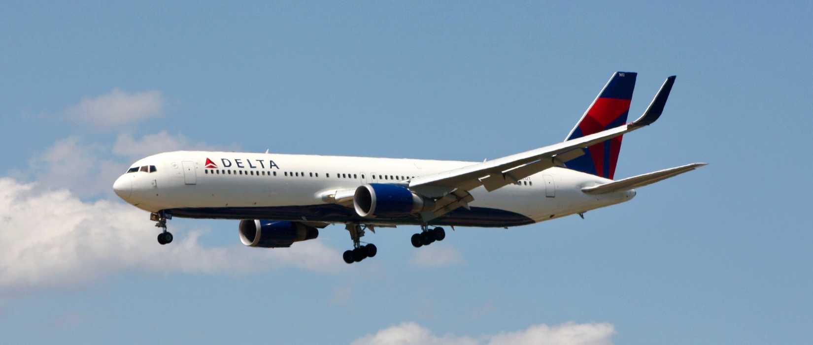 Delta Air Lines Boeing 767-300ER blue sky