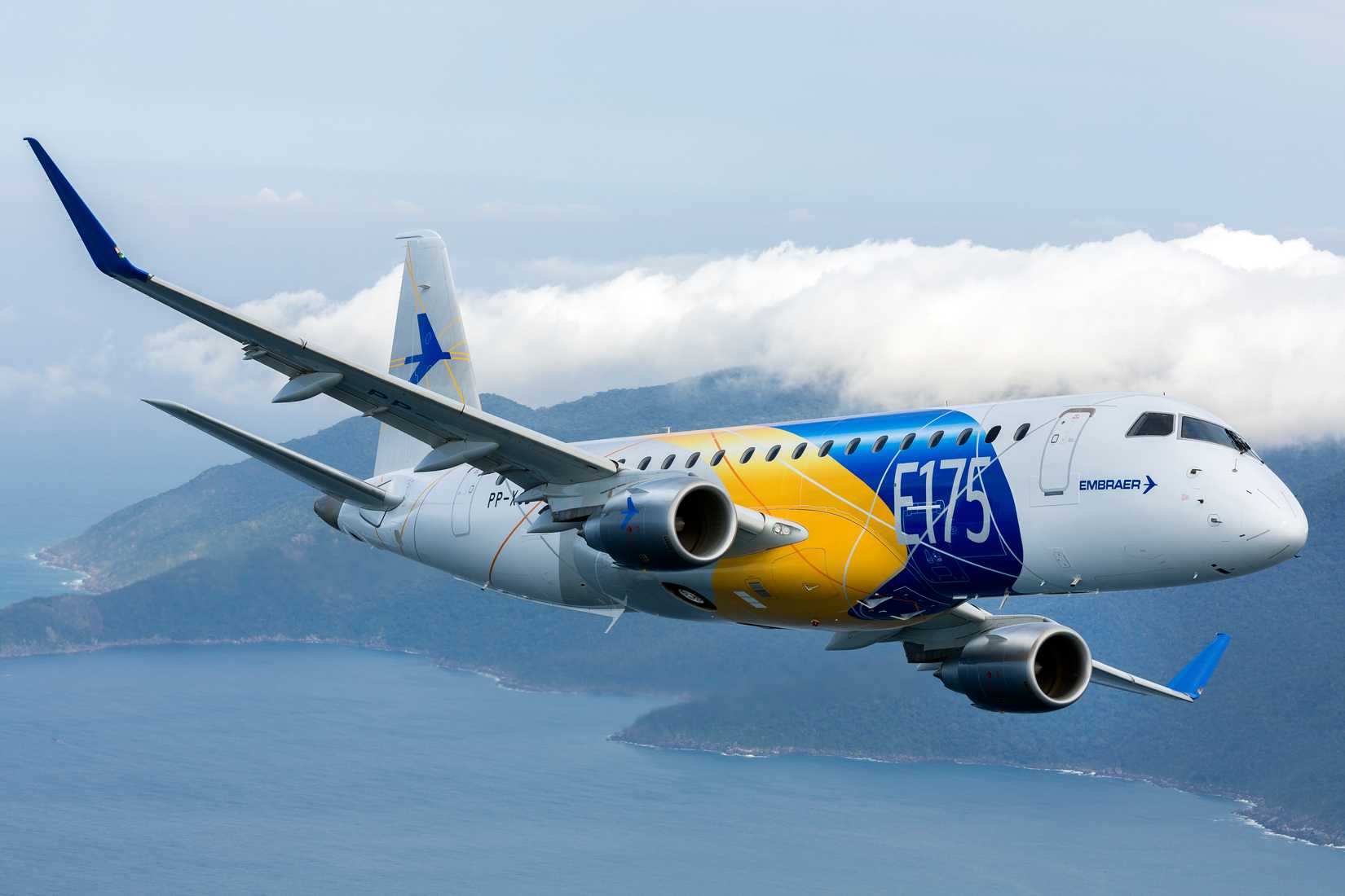Embraer E175 promotional air-to-air
