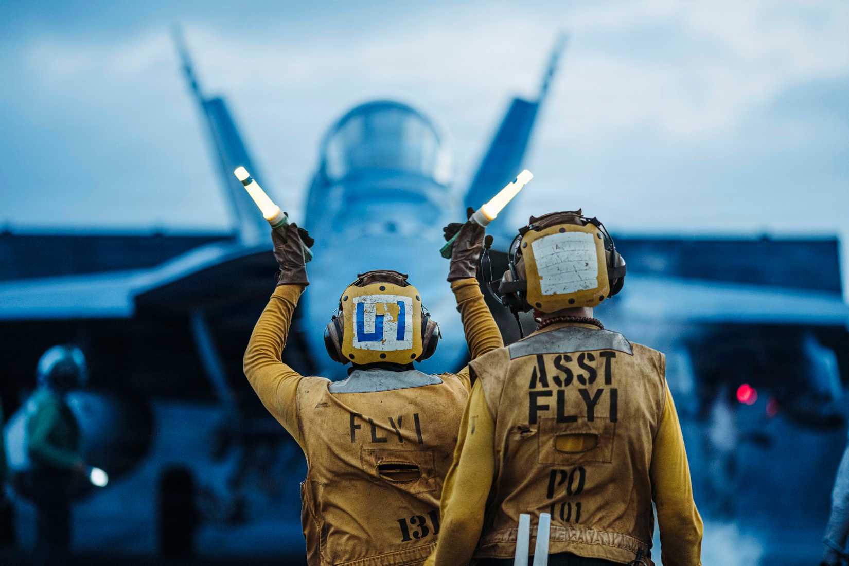 F-18 Super Hornet attached to Strike Fighter Squadron (VFA) 102