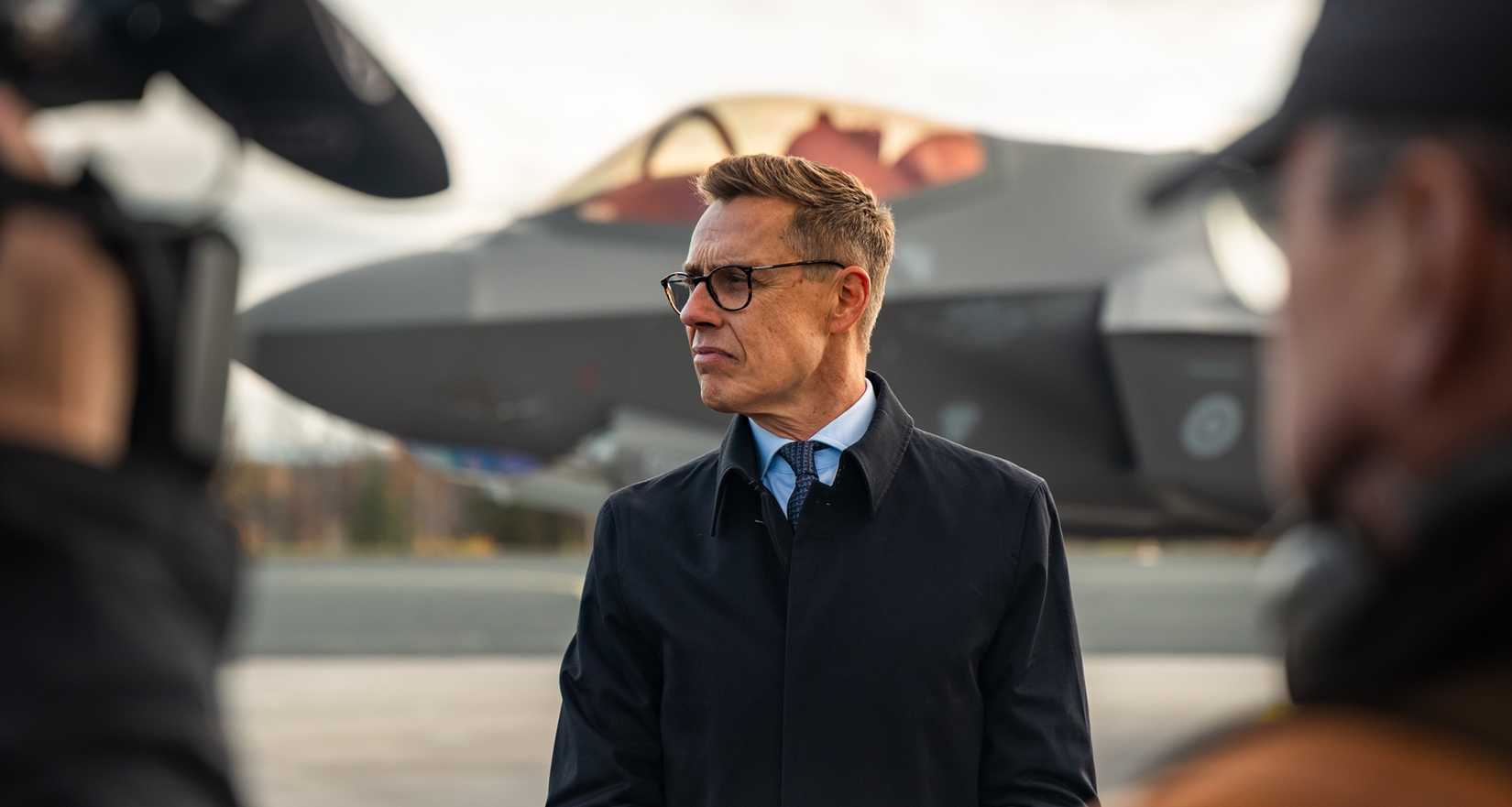 Alexander Stubb At F-35 Ceremony