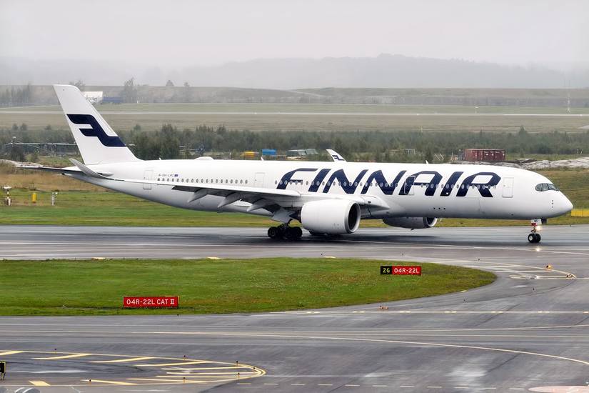 Finnair A350-900 on the ground