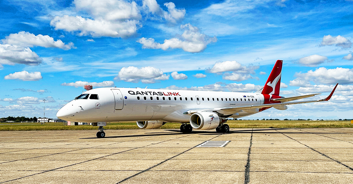 QantasLink's First Embraer E190 Completed An Epic 20-Hour Delivery Flight
