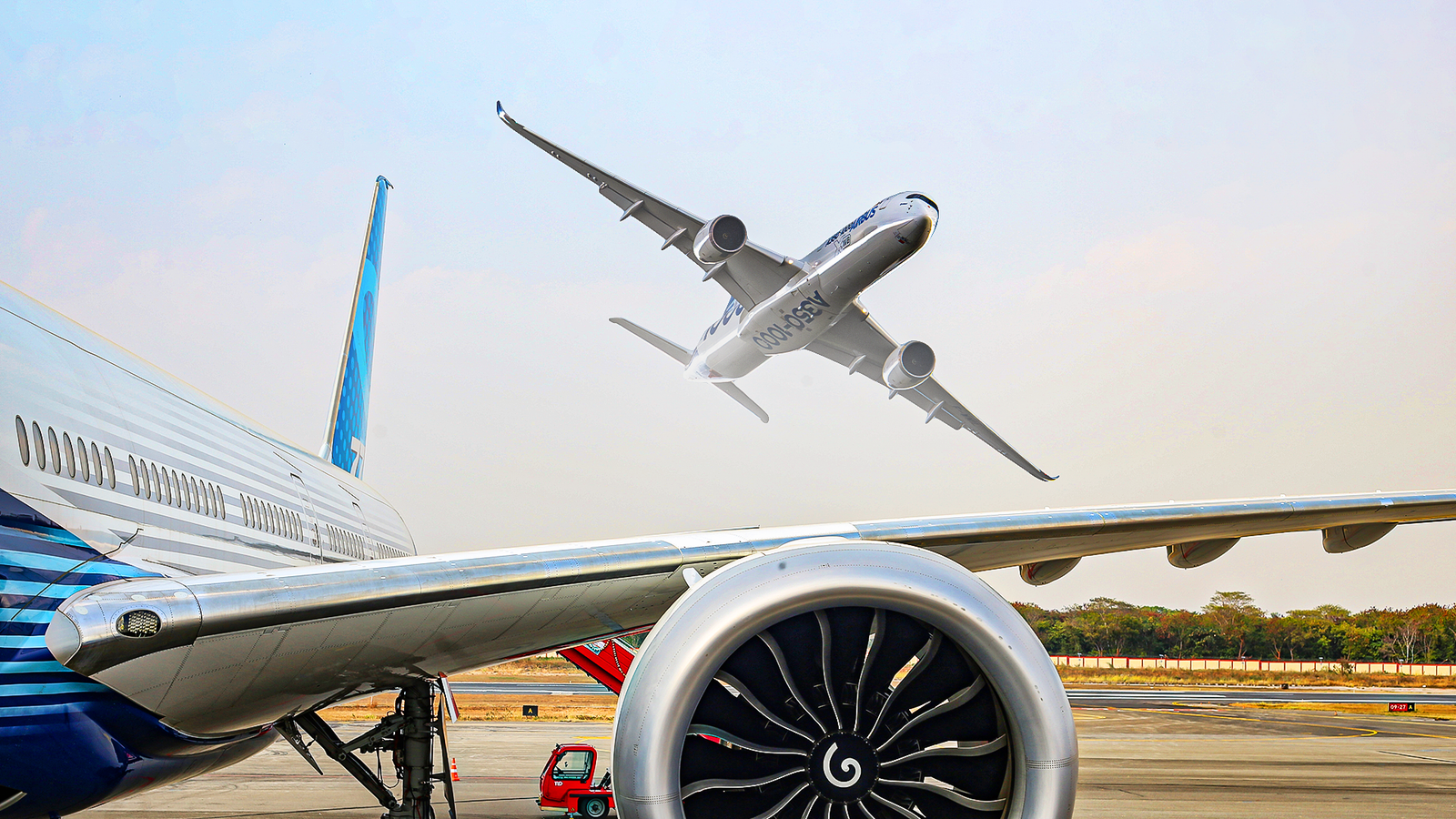 GE9X powers Boeing 777‑8/777‑9 while Trent XWB powers Airbus A350 variants