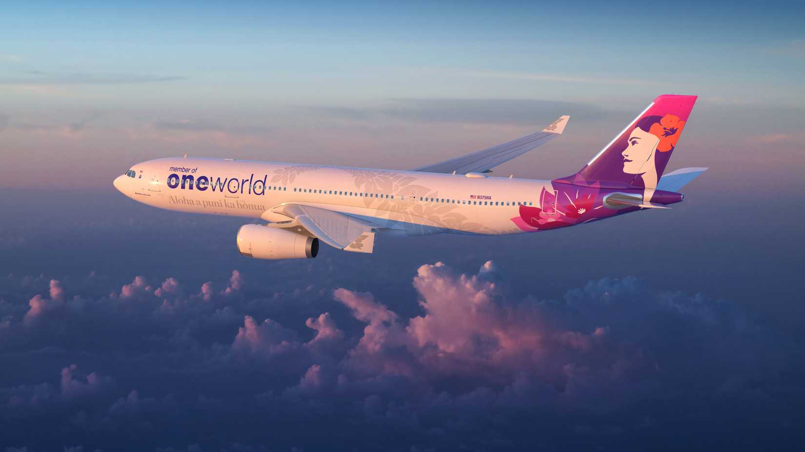 Hawaiian Airlines oneworld Airbus A330 livery
