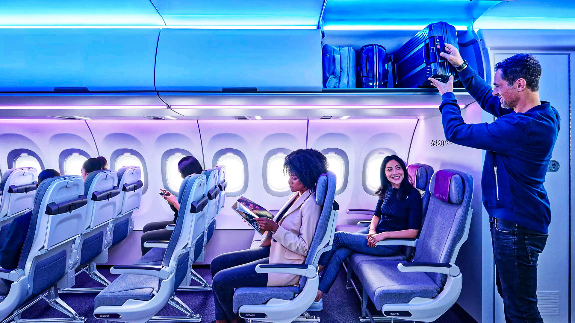 Airbus' Hidden Airspace Design Tricks That Make Narrowbody Cabins Feel Bigger