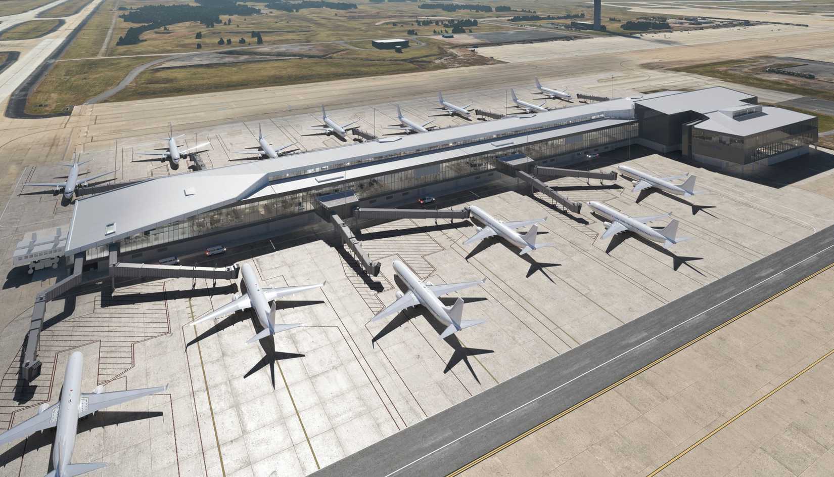 IAD Airport Concourse E Rendering