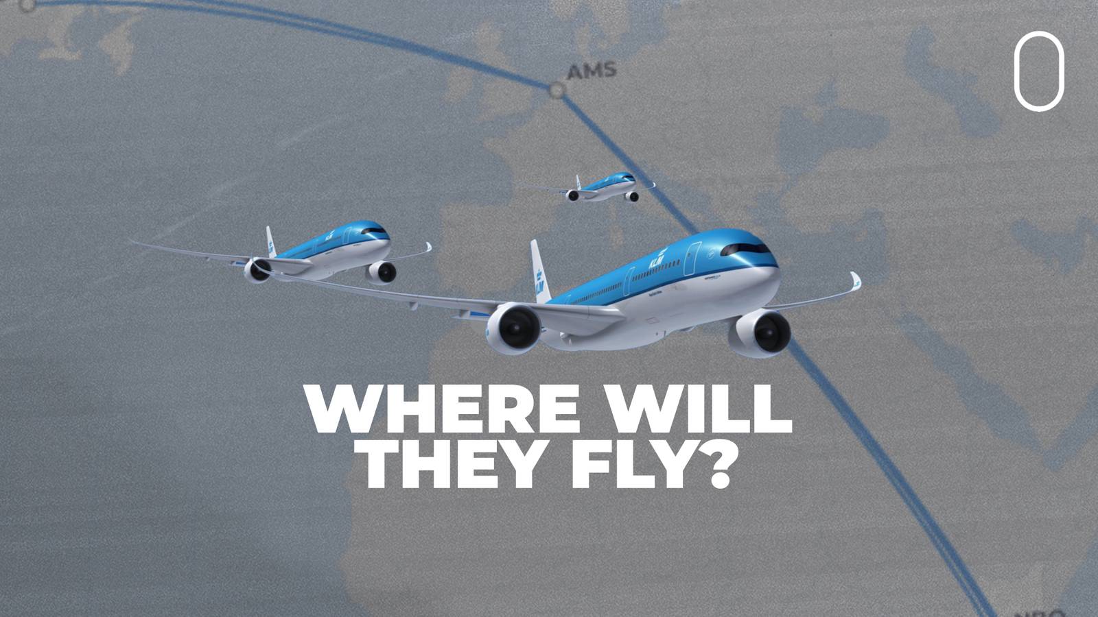 KLM revela as cinco primeiras rotas para seus novos Airbus A350