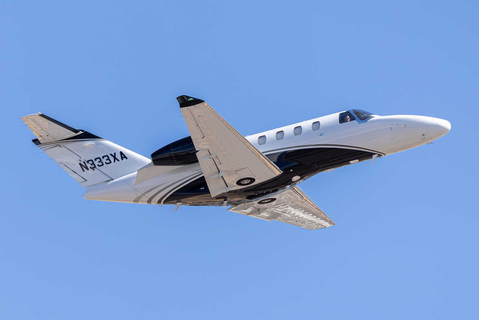 N333XA Cessna 525 Citation M2 Departing Scottsdale Airport,