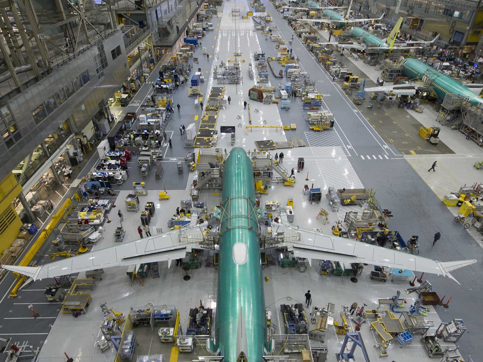 New Boeing 737 Final Assembly line open in Renton, Wash.