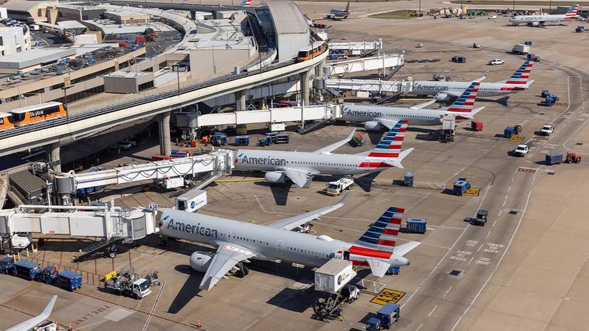 American Airlines Planes At DFW