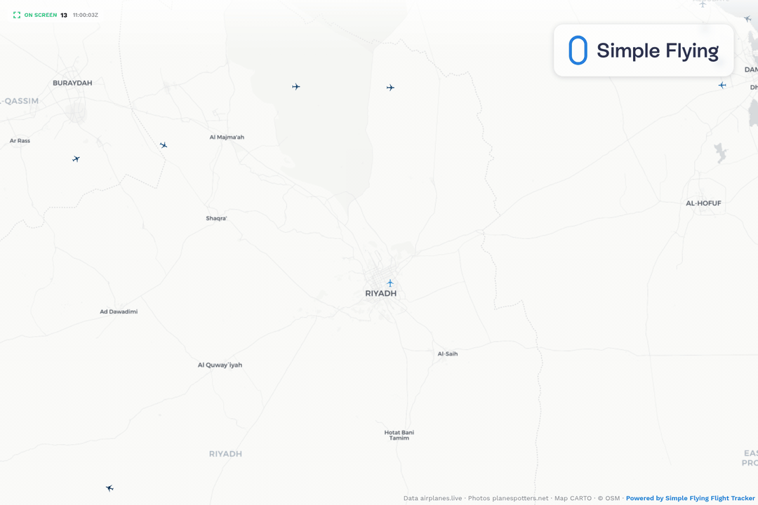 RUH Airport 11:00 UTC - 14:00 UTC September 20th