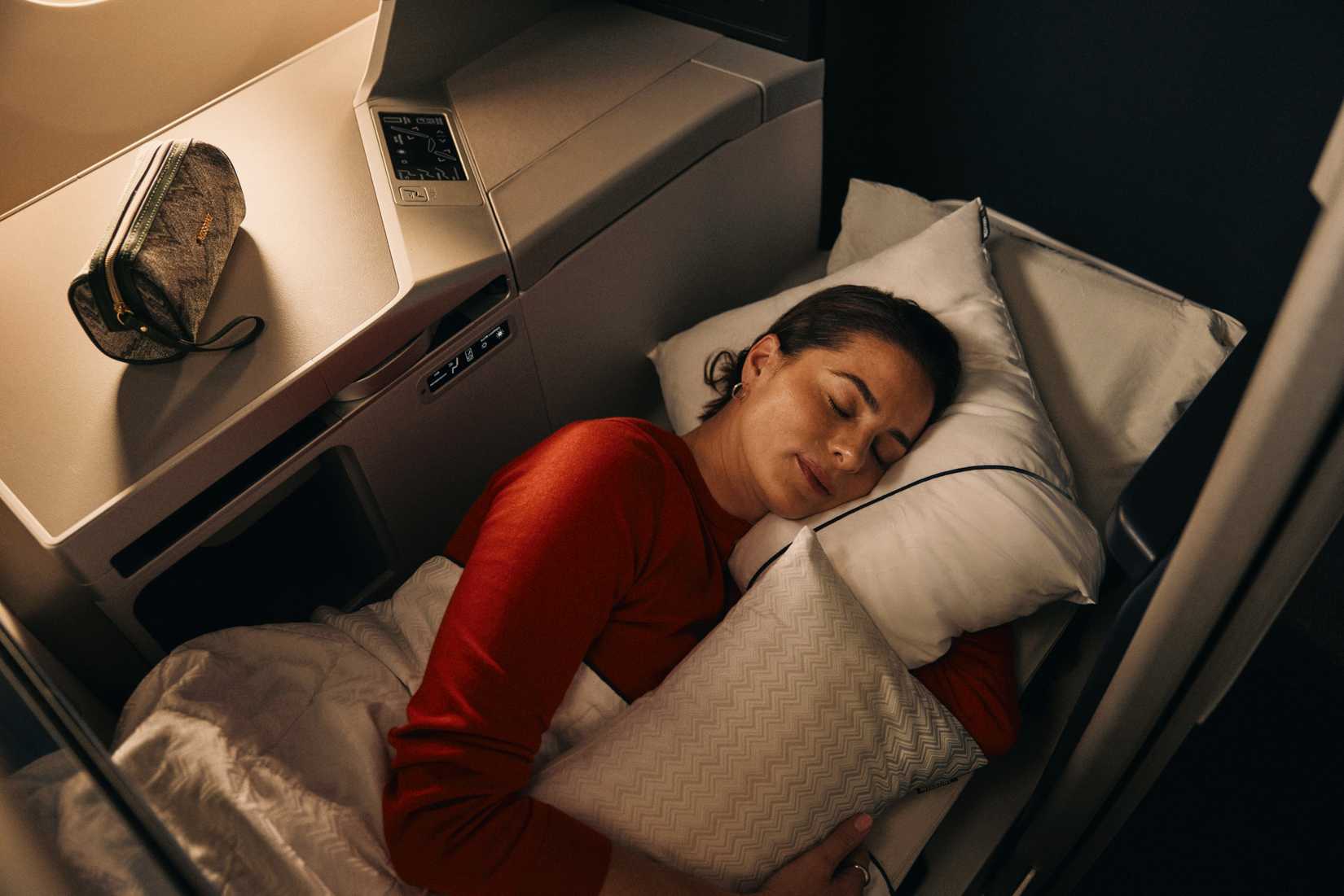 Delta One Missoni bedding and sleep amenities