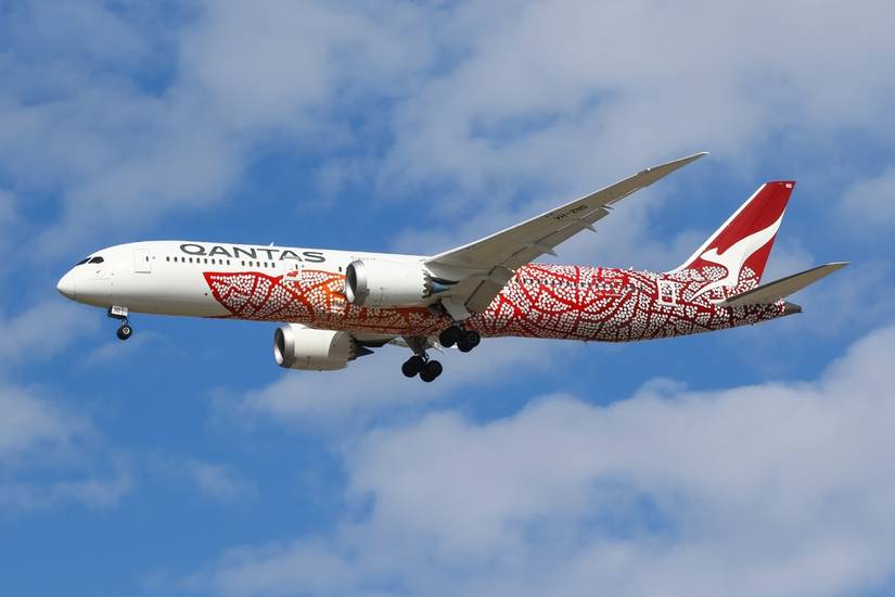 Qantas 787-9 in flight