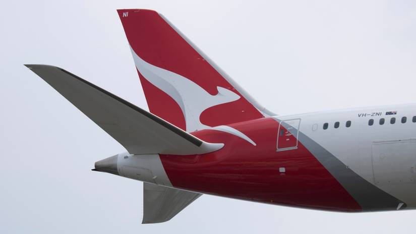 Qantas 787 tail