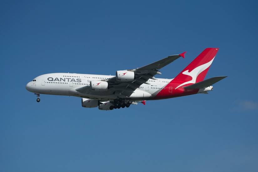 Qantas A380 flying